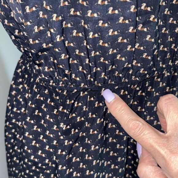 THML Navy Blue Midi Dress Size S - Picture 5 of 15